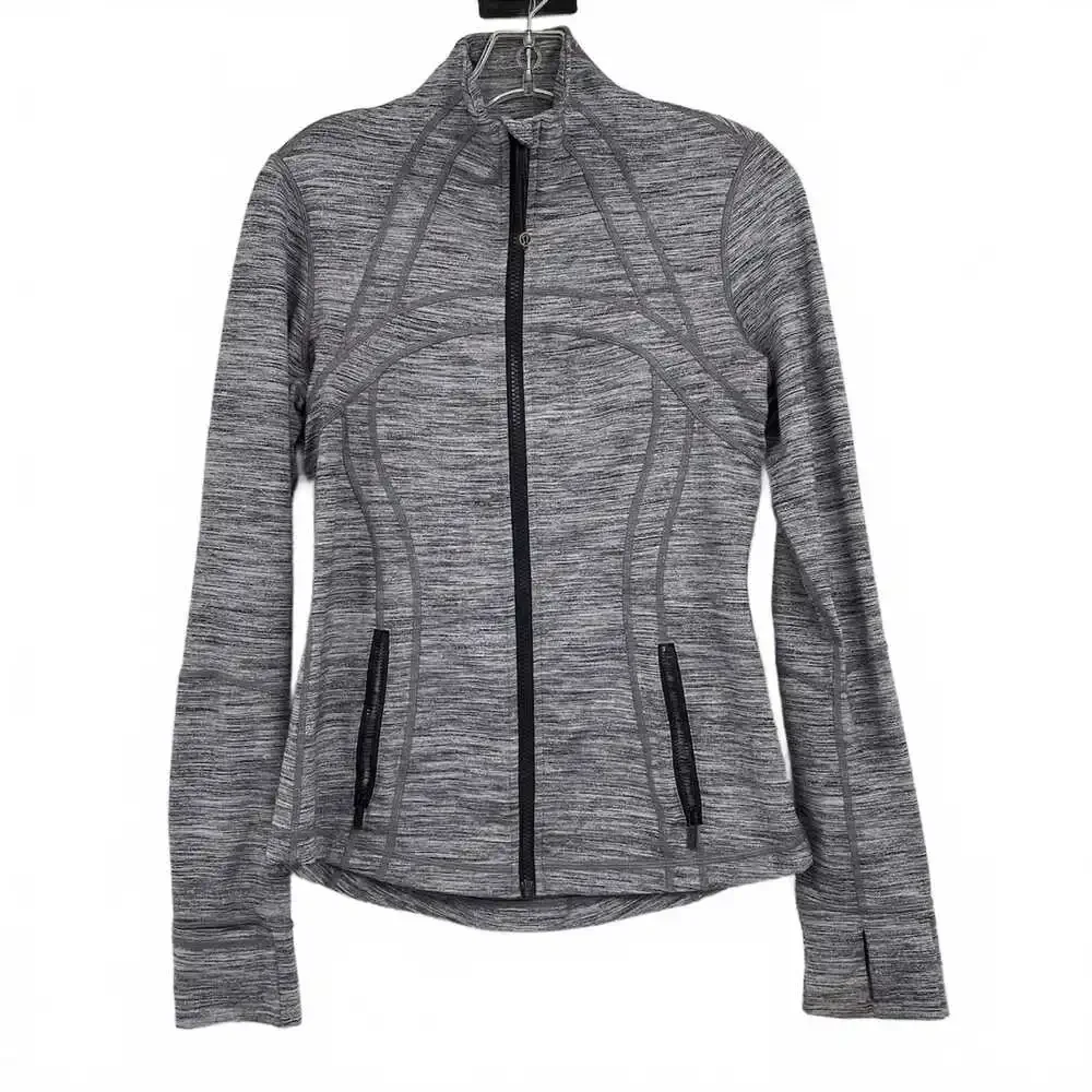 lululemon Gray Athletic Zip-Up Jacket | Women’s Regular Size 8